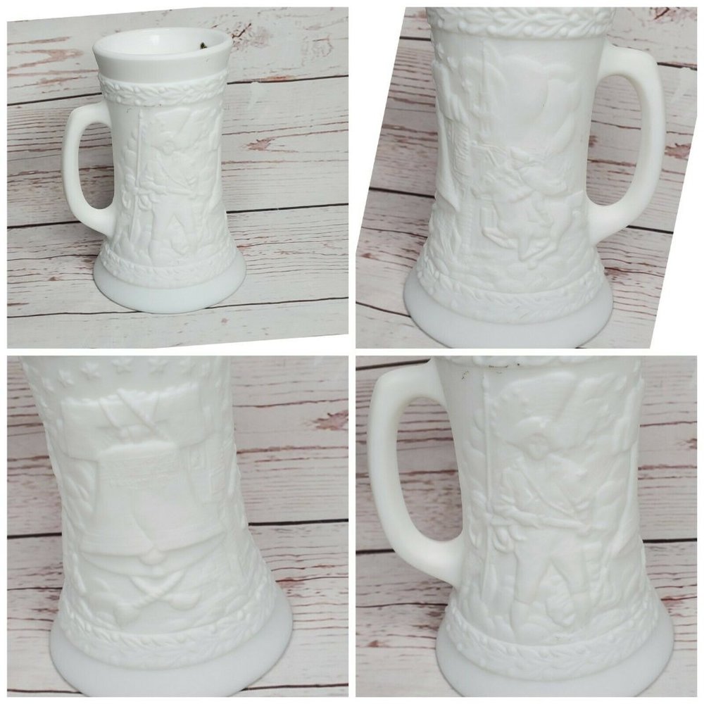 Vintage Fenton White Stein Mug